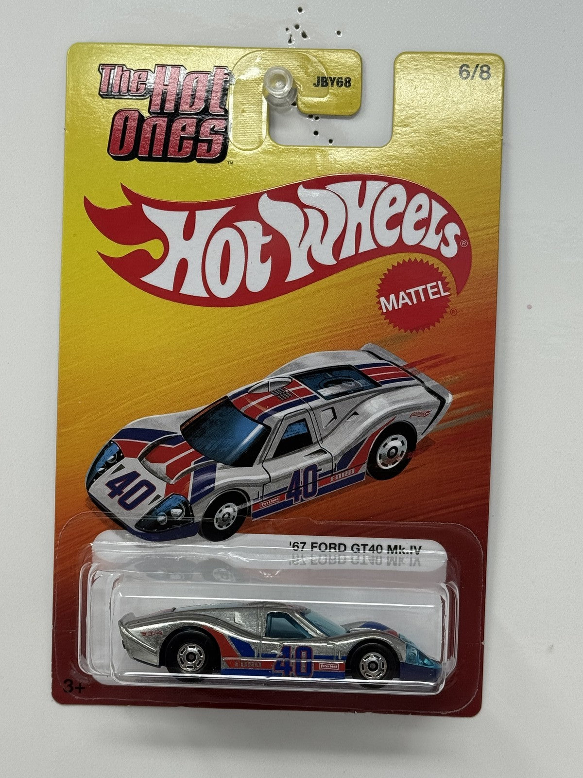 Hot Wheels The Hot Ones 1967 Ford GT40 Mk IV 1:64 Diecast
