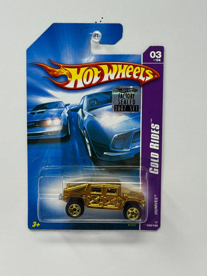 Hot Wheels Gold Rides Humvee 1:64 Diecast Factory Sealed