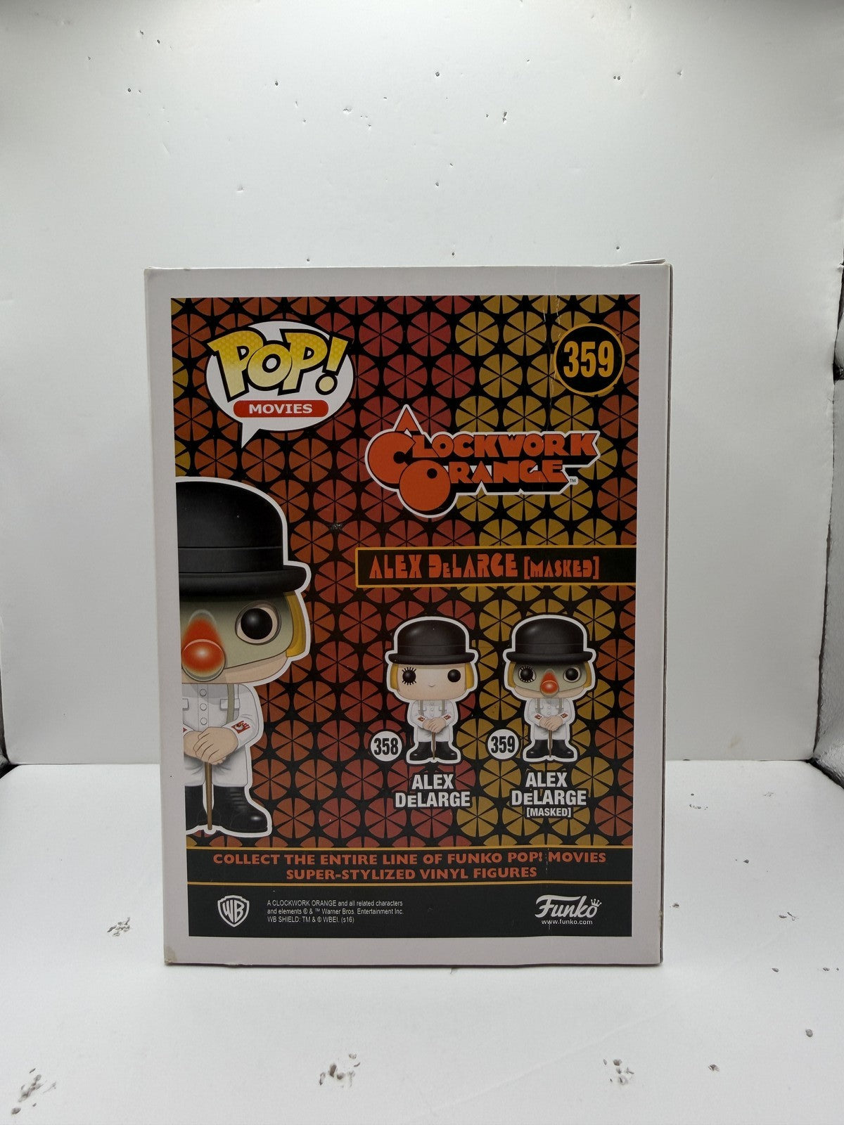 Funko Pop! A Clockwork Orange #359 Alex DeLarge (Masked) Hot Topic Vinyl Figure