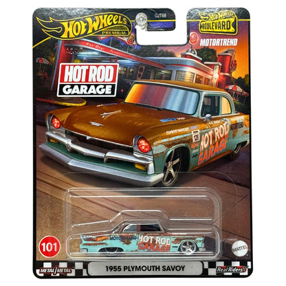 Hot Wheels Premium Boulevard #101 1955 Plymouth Savoy 1:64 Diecast