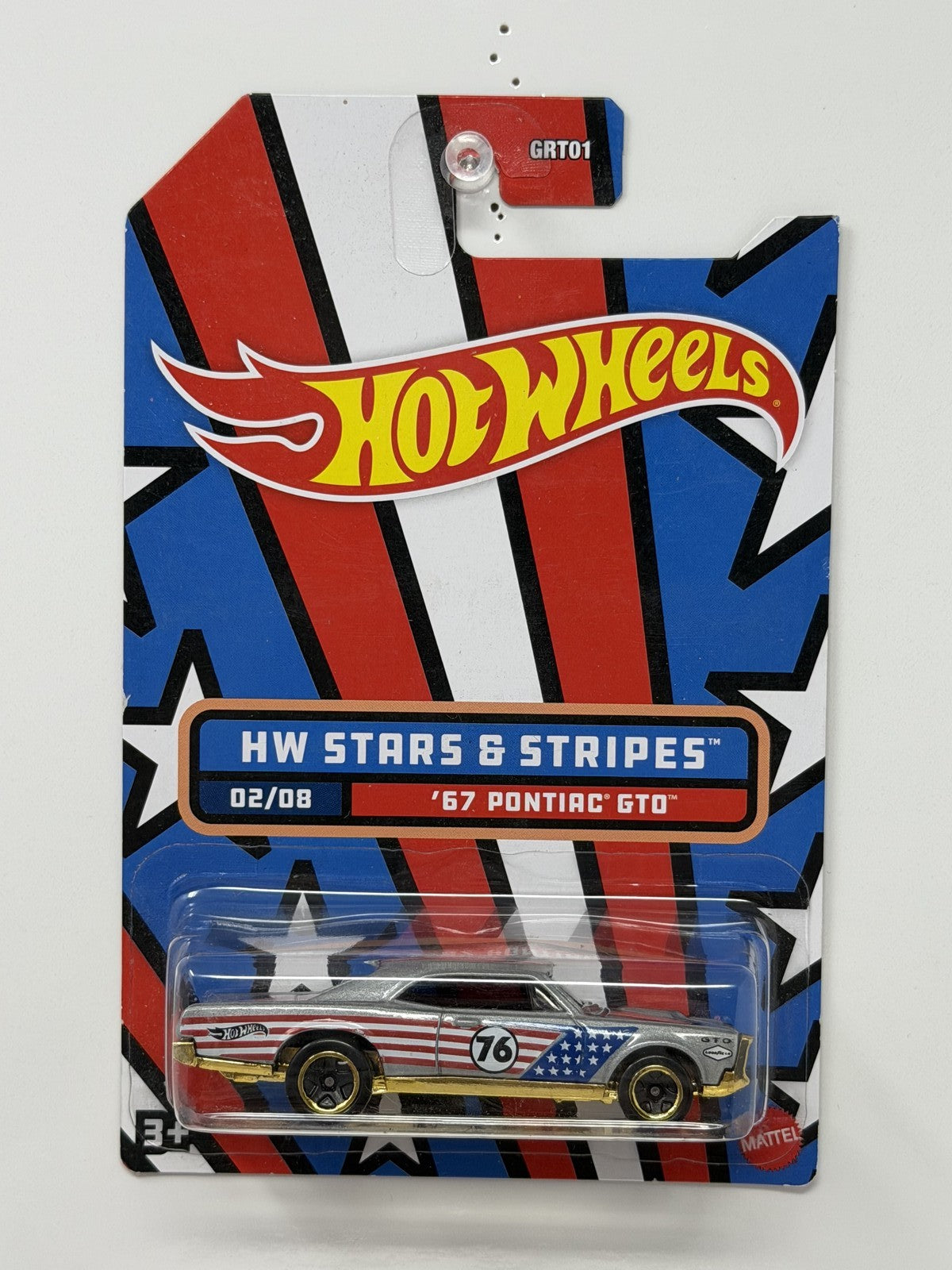 Hot Wheels Stars & Stripes 1967 Pontiac GTO 1:64 Diecast
