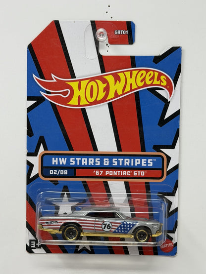 Hot Wheels Stars & Stripes 1967 Pontiac GTO 1:64 Diecast