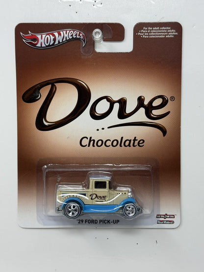 Hot Wheels Dove Chocolate 1929 Ford Pick-Up 1:64 Diecast Real Riders