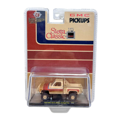 M2 Machines GMC Pickups 1976 GMC Sierra Classic 15 Desert Fox 1:64 Diecast
