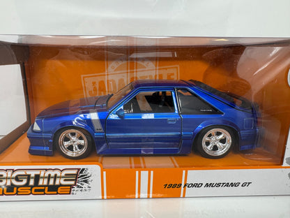 Jada Bigtime Muscle 1989 Ford Mustang GT Blue MiJo Exclusive 1:24 Diecast