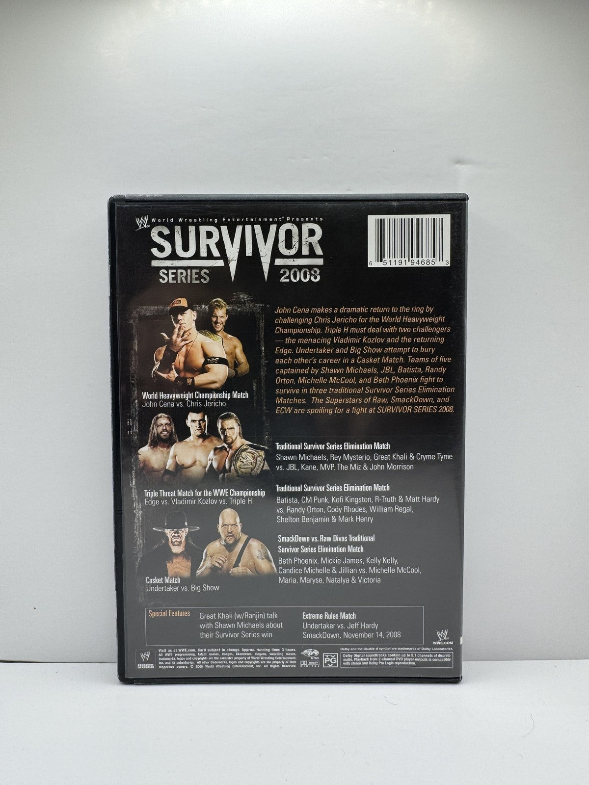 WWE Survivor Series 2008 (DVD) WWE Wrestling