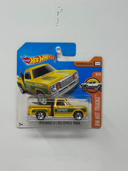 Hot Wheels Hot Trucks 1978 Dodge Li’l Red Express 1:64 Diecast Short Card V3