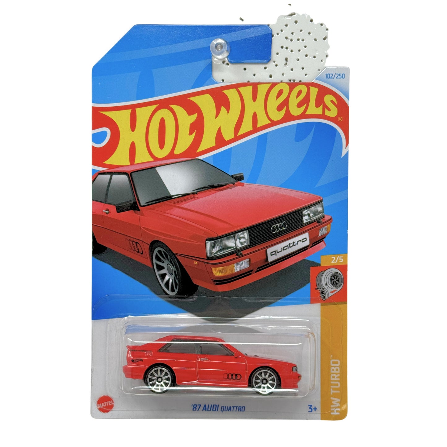 Hot Wheels Turbo 1987 Audi Quattro 1:64 Diecast Red