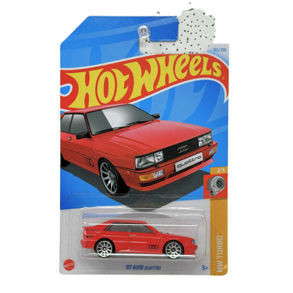 Hot Wheels Turbo 1987 Audi Quattro 1:64 Diecast Red