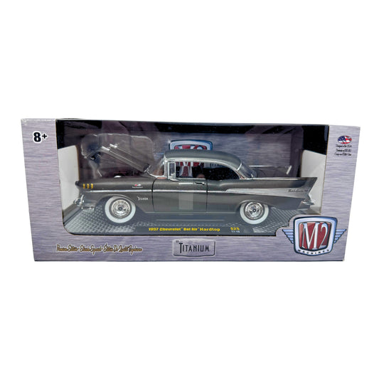 M2 Machines 1957 Chevrolet Bel Air Hardtop Titanium Edition 1:24 Diecast