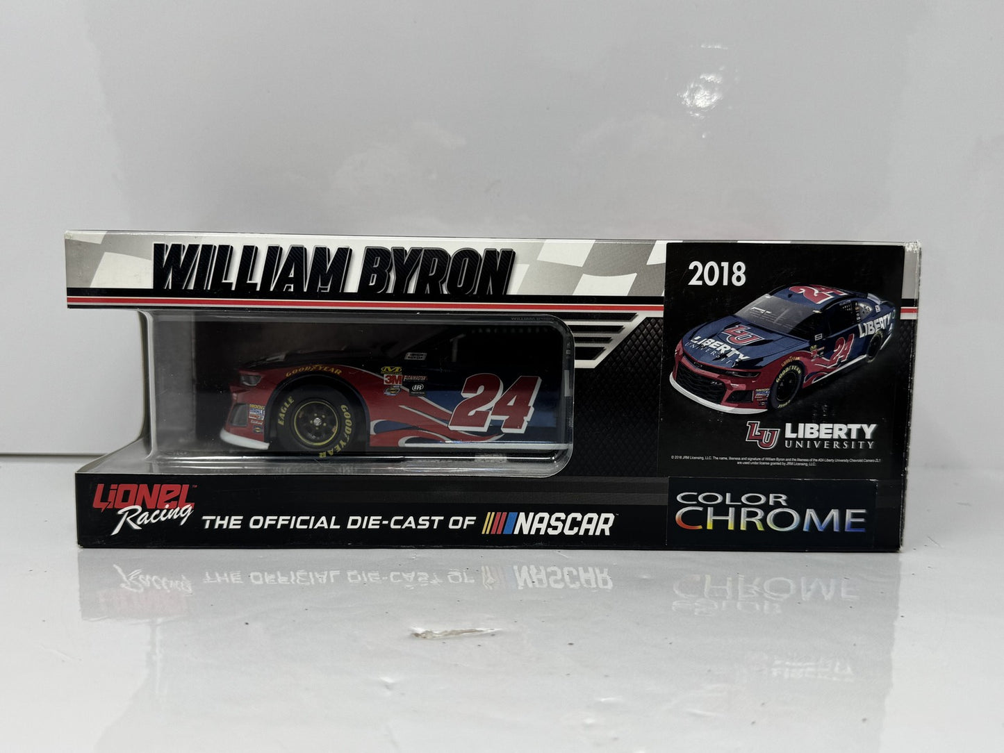 Lionel NASCAR William Byron #24 Liberty University Camaro Chrome 1:24 Diecast