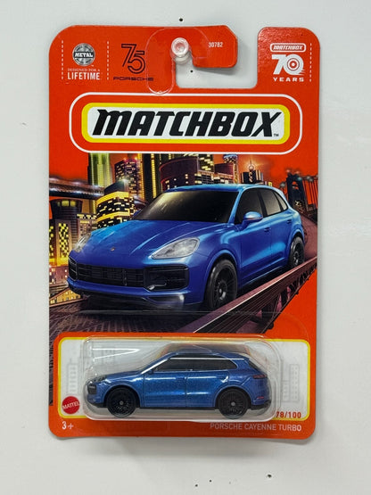 Matchbox Porsche Cayenne Turbo 1:64 Diecast Blue