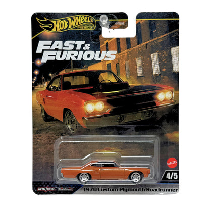 Hot Wheels Premium Fast & Furious 1970 Custom Plymouth Roadrunner 1:64 Diecast
