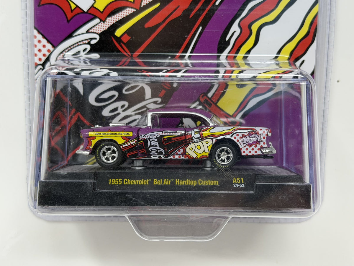 M2 Machines Coca-Cola Pop! 1955 Chevrolet Bel Air Hardtop Custom 1:64 Diecast