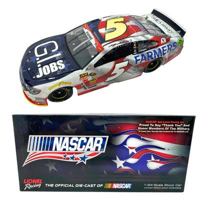 Lionel NASCAR Kasey Kahne #5 Farmers GI Jobs Salutes 2014 Chevy SS 1:24 Diecast