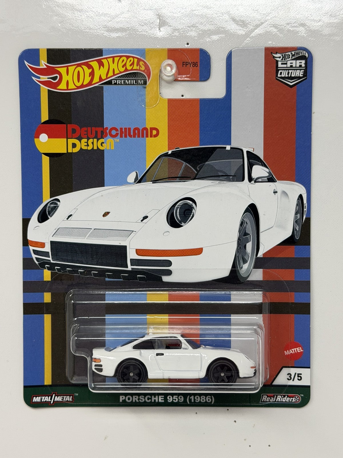 Hot Wheels Premium Deutschland Design 1986 Porsche 959 1:64 Diecast