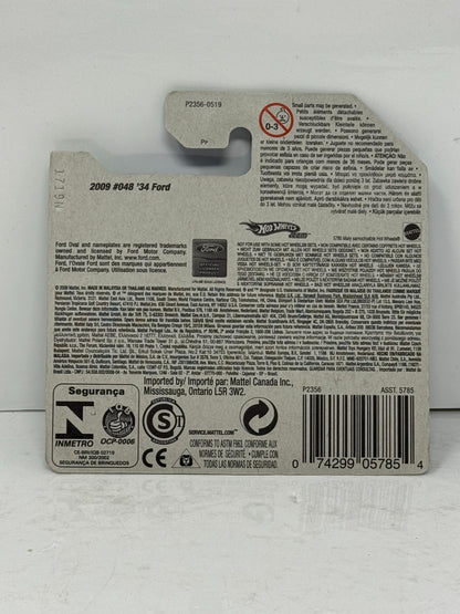 Hot Wheels Treasure Hunt T-Hunt 1934 Ford 1:64 Diecast Short Card