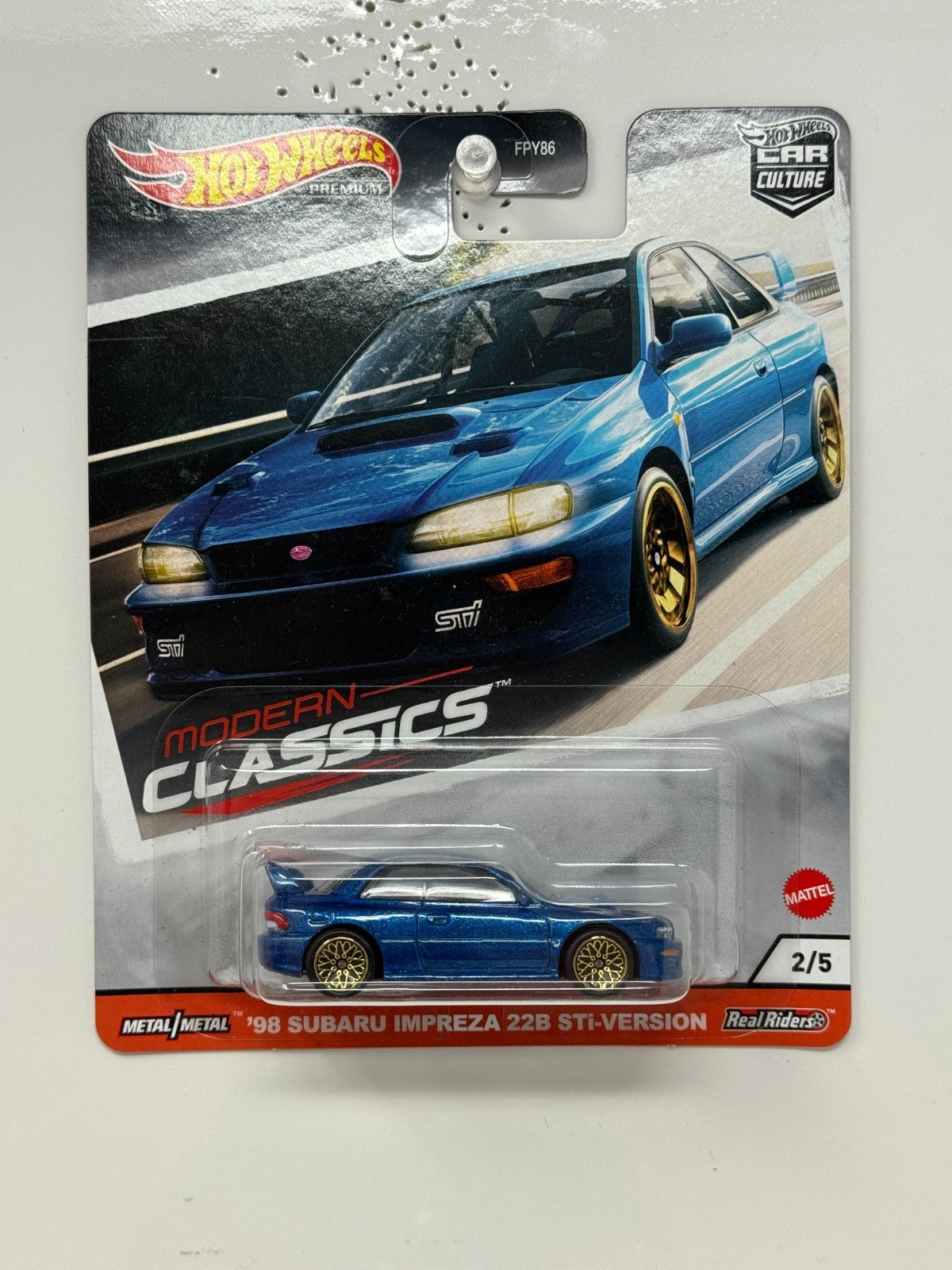 Hot Wheels Premium Modern Classics 1998 Subaru Impreza STi-Version 1:64 Diecast