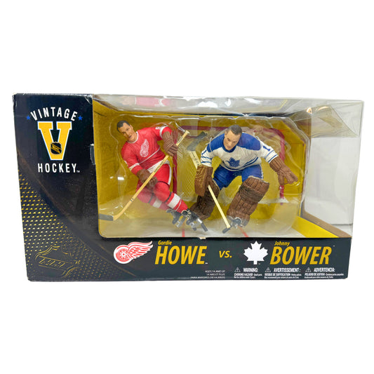 McFarlane NHL Showdown Gordie Howe vs. Johnny Bower Detroit Toronto Figures