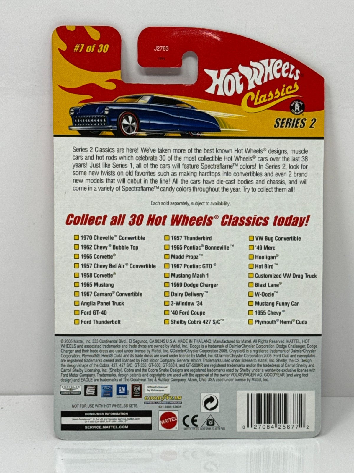 Hot Wheels Classics 1967 Camaro Convertible Series 2 1:64 Diecast
