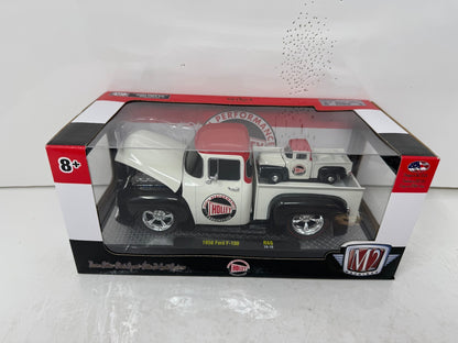 M2 Machines Holley Performance 1956 Ford F-100 1:24 & 1:64 Diecast Piggyback