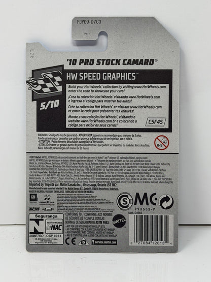 Hot Wheels Speed Graphics 2010 Chevrolet Pro Stock Camaro 1:64 Diecast Moon Eyes
