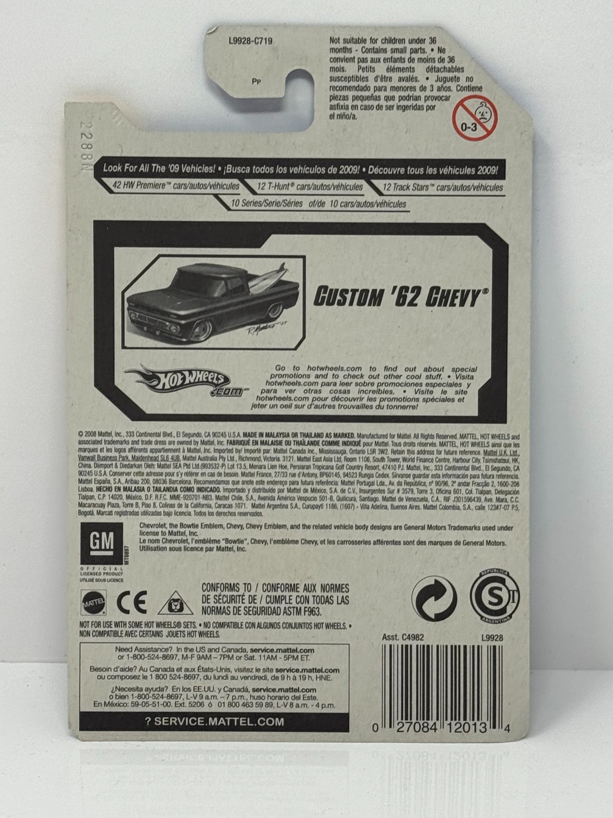 Hot Wheels First Editions Custom 1962 Chevy Pickup 1:64 Diecast