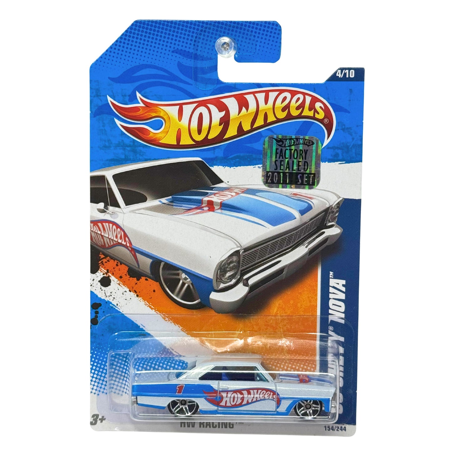 Hot Wheels HW Racing 1966 Chevy Nova 1:64 Diecast Factory Sealed