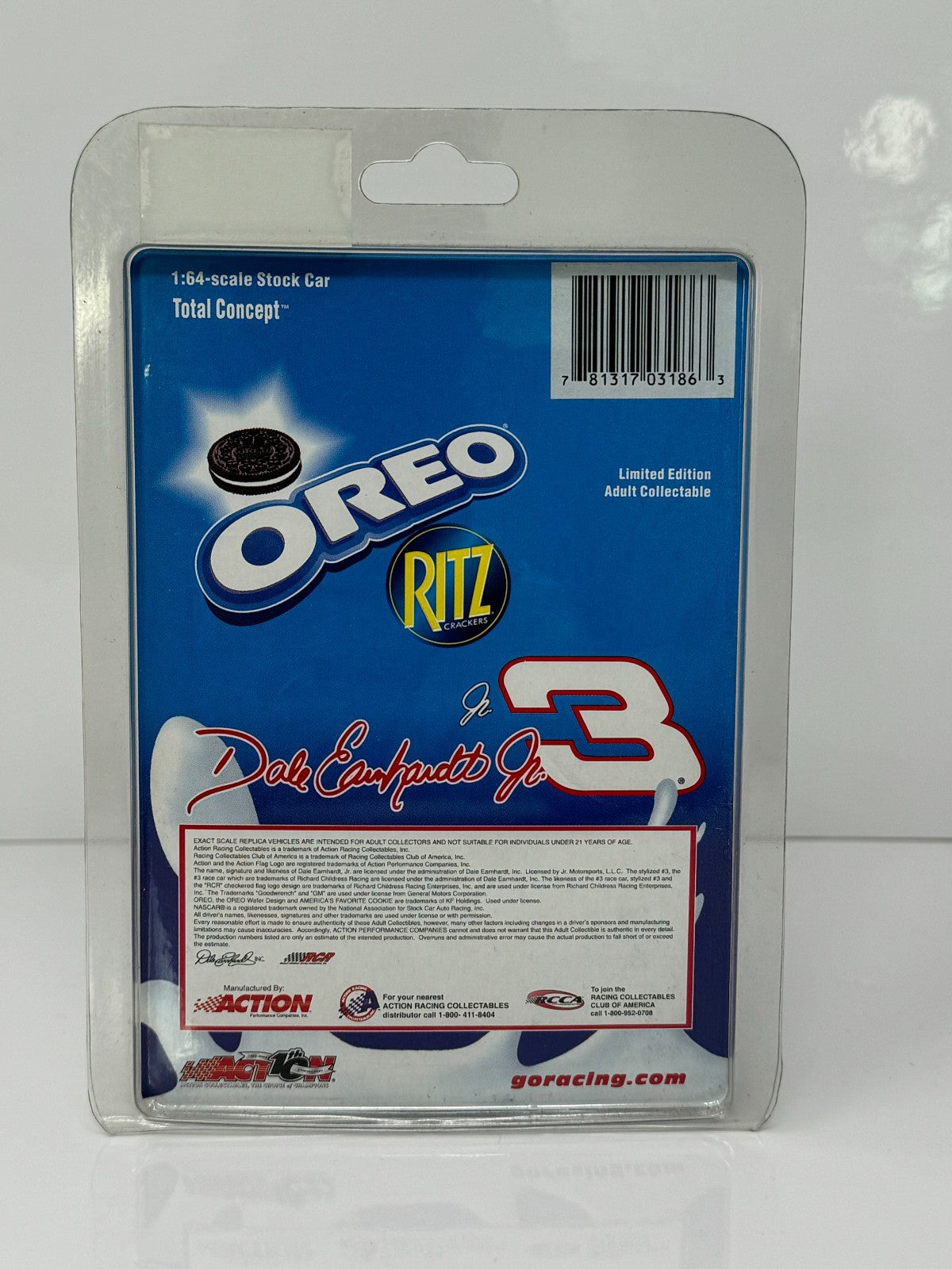 Action Nascar #3 Dale Earnhardt Jr. Oreo Ritz 2002 Monte Carlo 1:64 Diecast