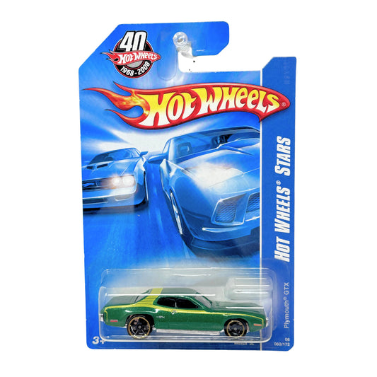 Hot Wheels Stars 2008 Plymouth GTX 1:64 Diecast Green