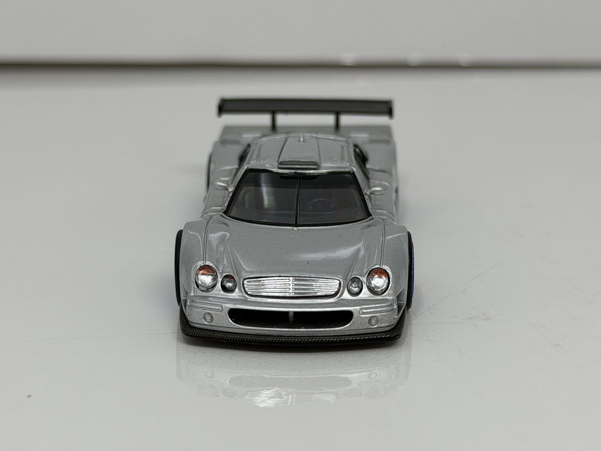 Pop Race Mercedes-Benz CLK-GTR Silver 1:64 Diecast