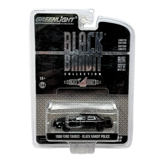 Greenlight Black Bandit Collection 1988 Ford Taurus Police 1:64 Diecast