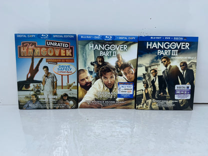 The Hangover 1-3 Blu-ray Comedy Movie Collection Set