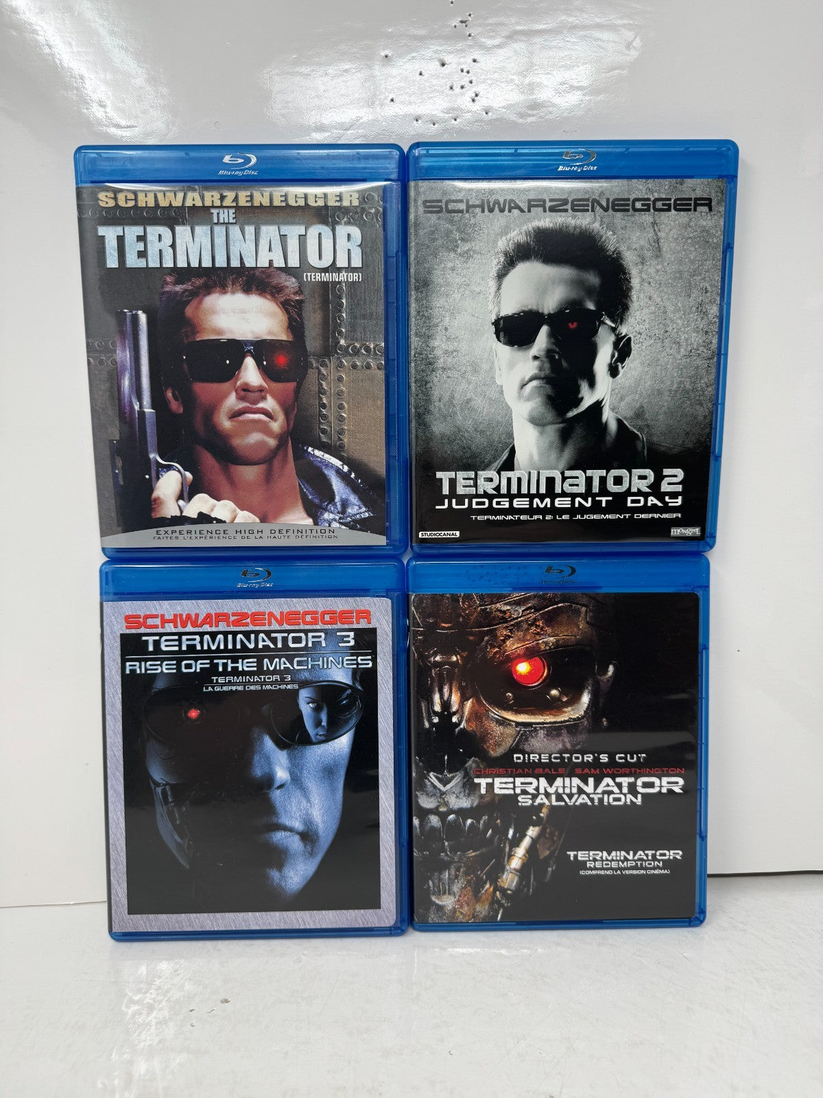 Terminator 1-4 Blu-ray Sci-Fi Action Movie Collection Schwarzenegger