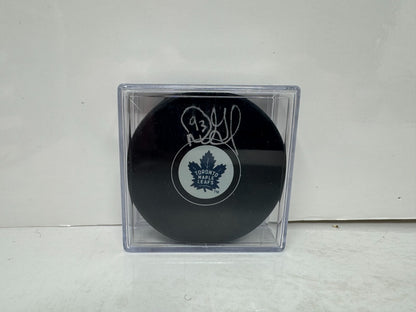 Doug Gilmour Toronto Maple Leafs Signed NHL Autograph Puck Silver Auto