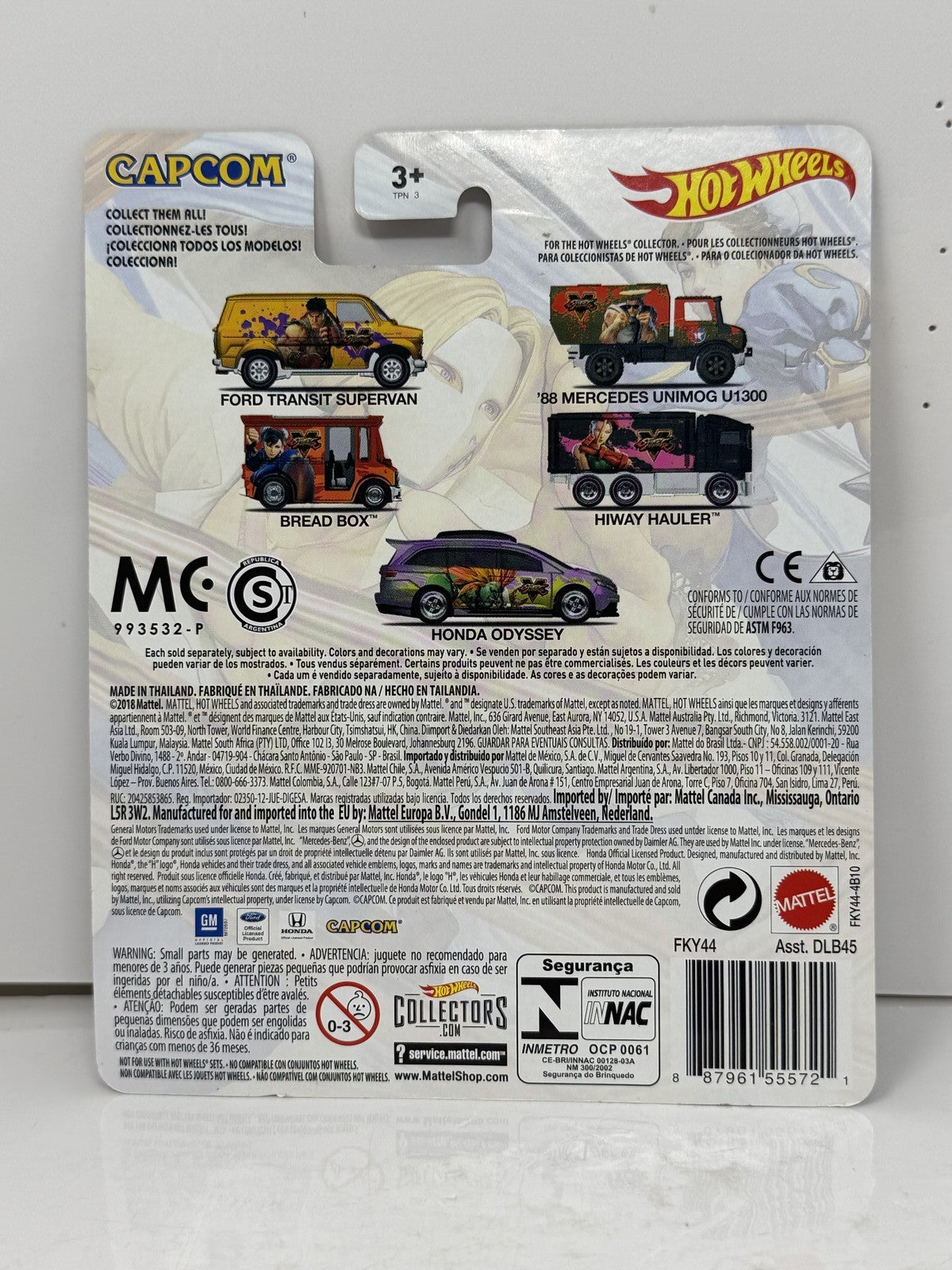 Hot Wheels Street Fighter V Bread Box 1:64 Diecast Real Riders
