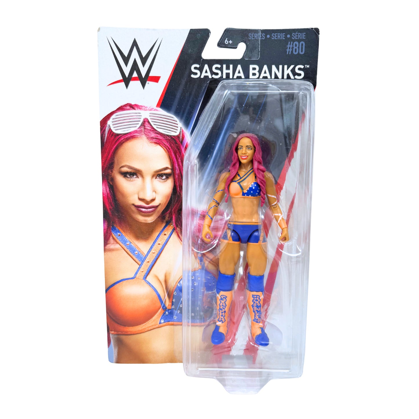 Mattel WWE Sasha Banks #80 Basic Series Wrestling Action Figure