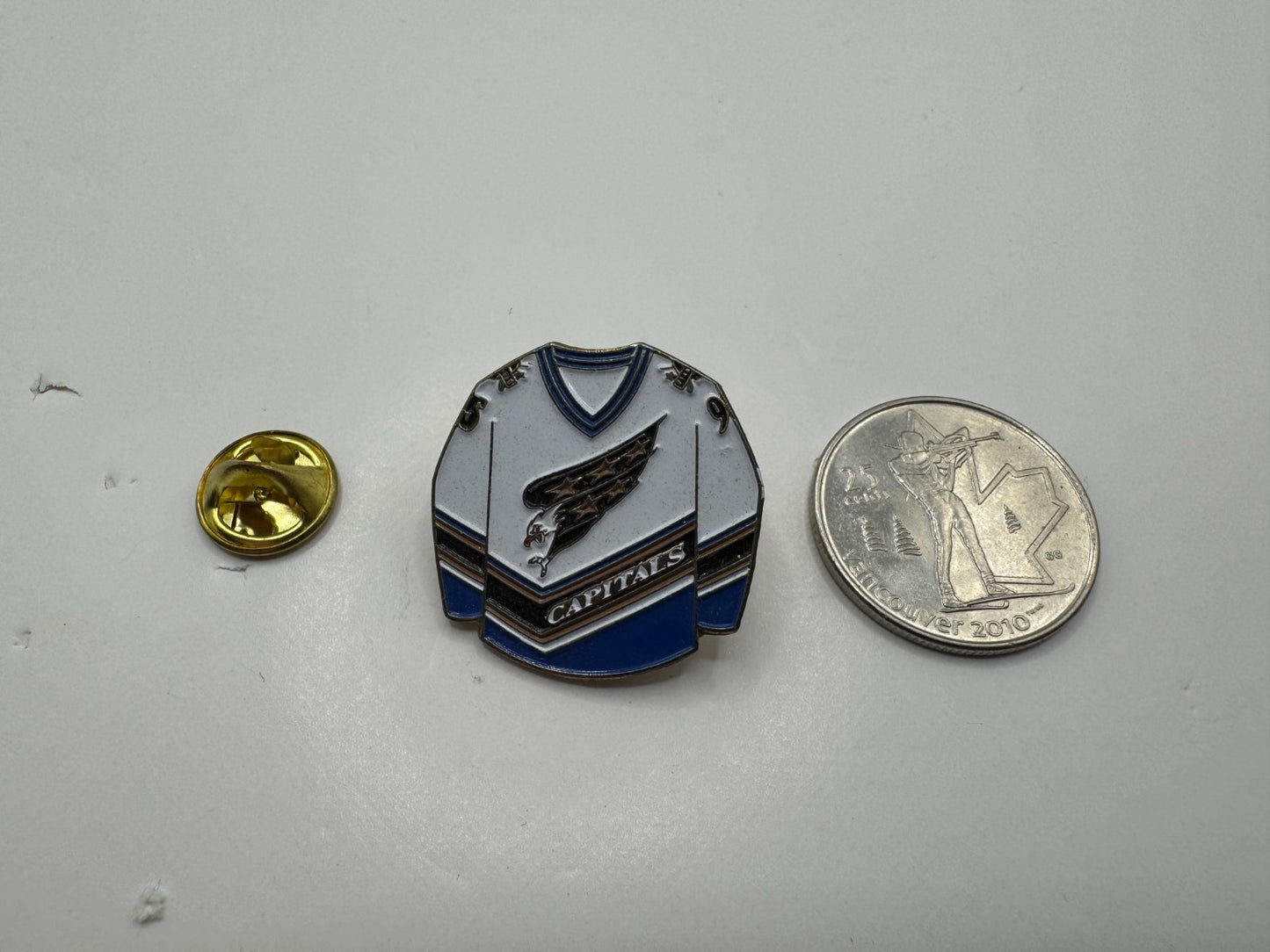 Washington Capitals 2000s White Jersey NHL Hockey Lapel Pin