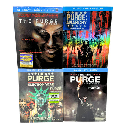 The Purge 1-4 Blu-ray Horror Movie Collection Set