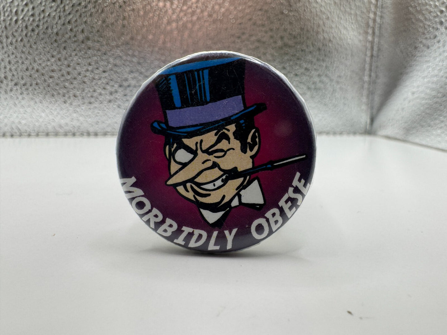 DC The Penguin Morbidly Obese Pin-back Button UDT1