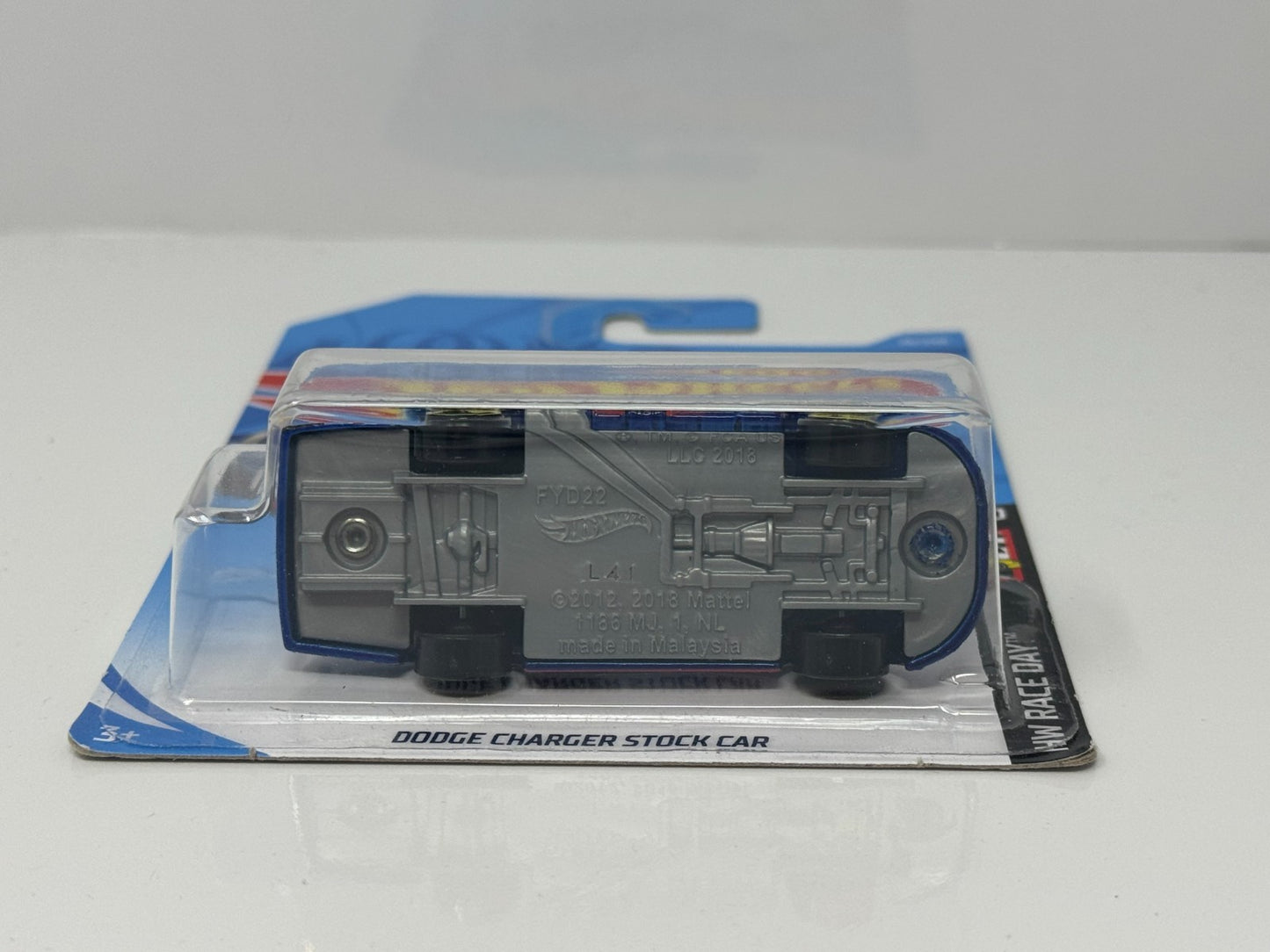 Hot Wheels Race Day Dodge Charger Stock Car 1:64 Diecast Blue