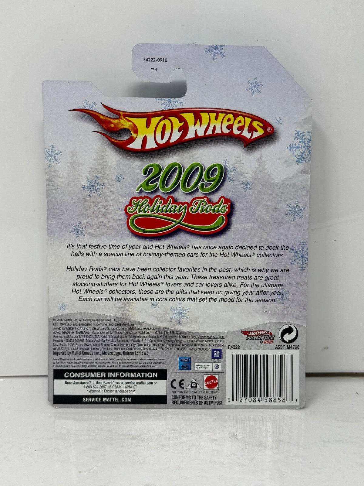 Hot Wheels 2009 Holiday Rods Custom Volkswagen Beetle 1:64 Diecast