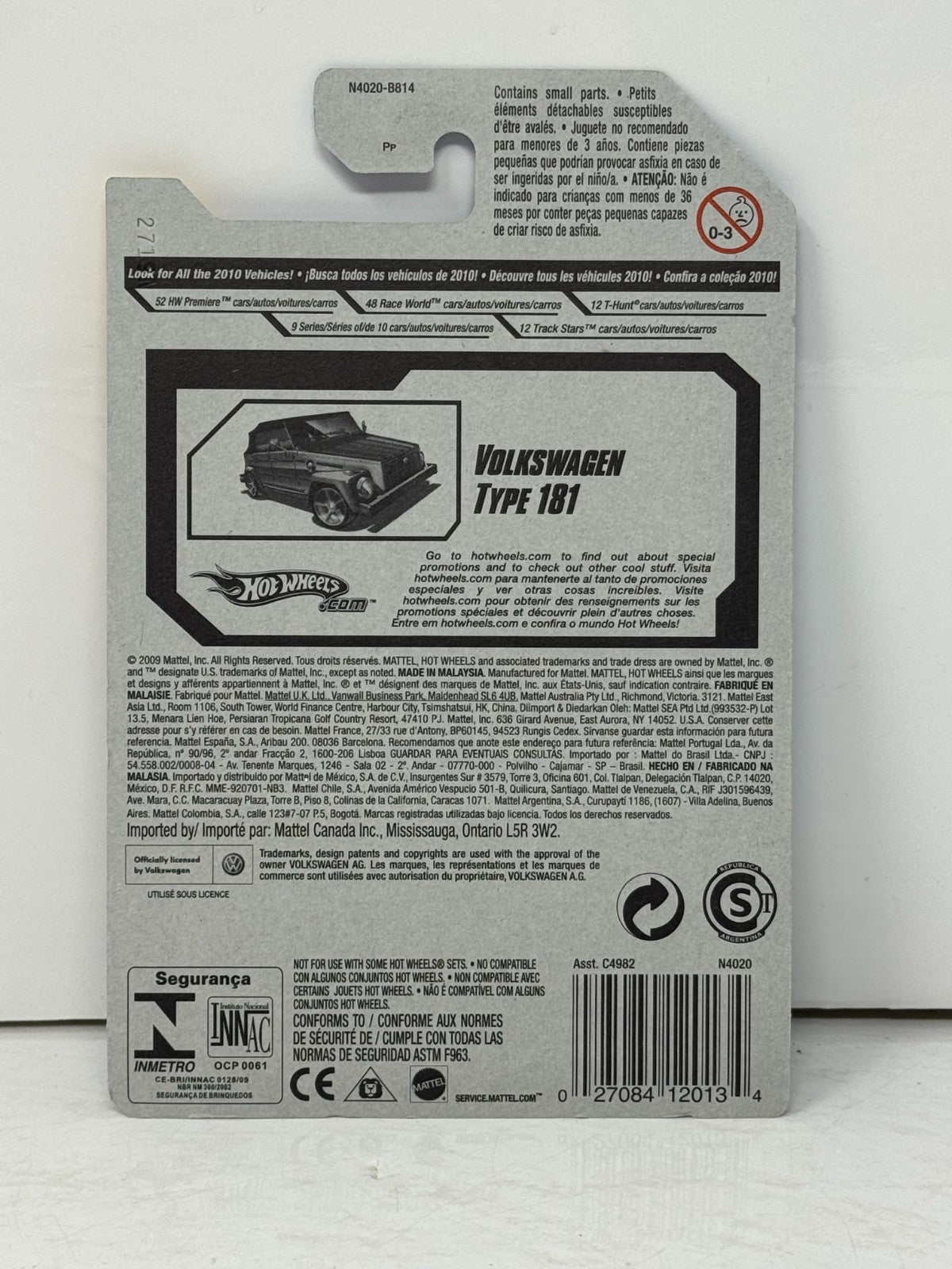 Hot Wheels HW Premiere Volkswagen Type 181 1:64 Diecast 5SP Wheels