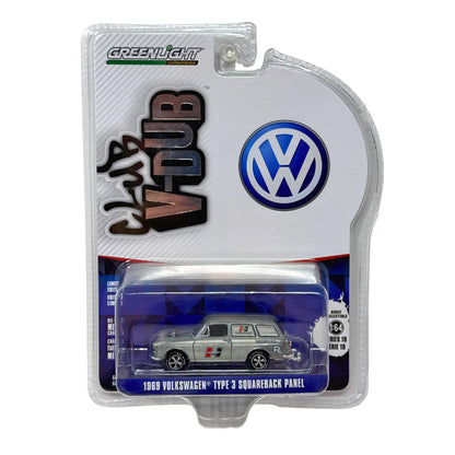 Greenlight 1969 Volkswagen Squareback Panel Club V-Dub  RAW CHASE 1:64 Diecast