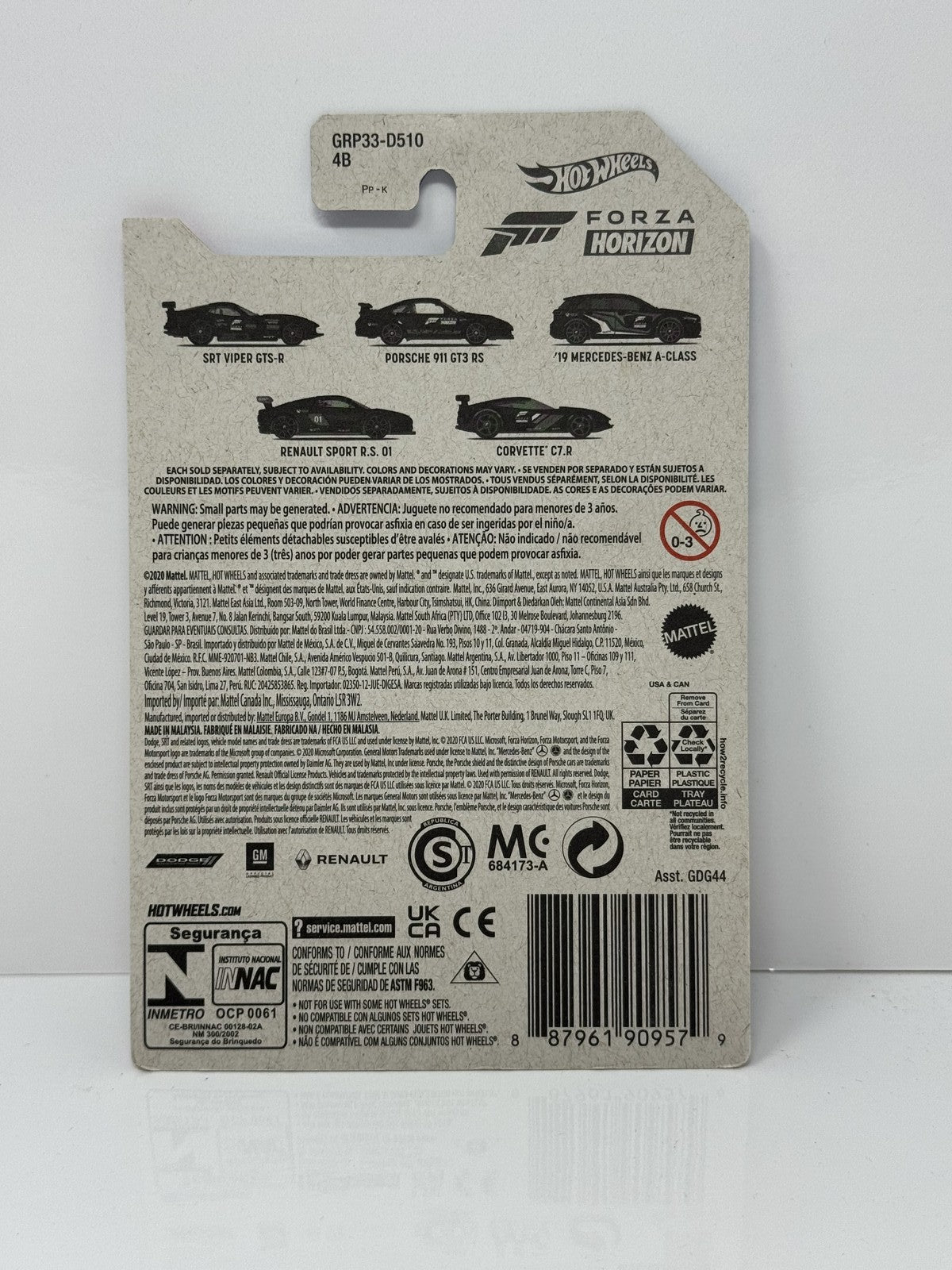 Hot Wheels Forza Horizon SRT Viper GTS-R 1:64 Diecast