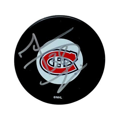 Marc Denis Montreal Canadiens Signed NHL Autograph Puck Silver Auto