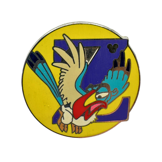 WDW Disney Zazu "Z" Alphabet Hidden Mickey Trading Pin DC1S16