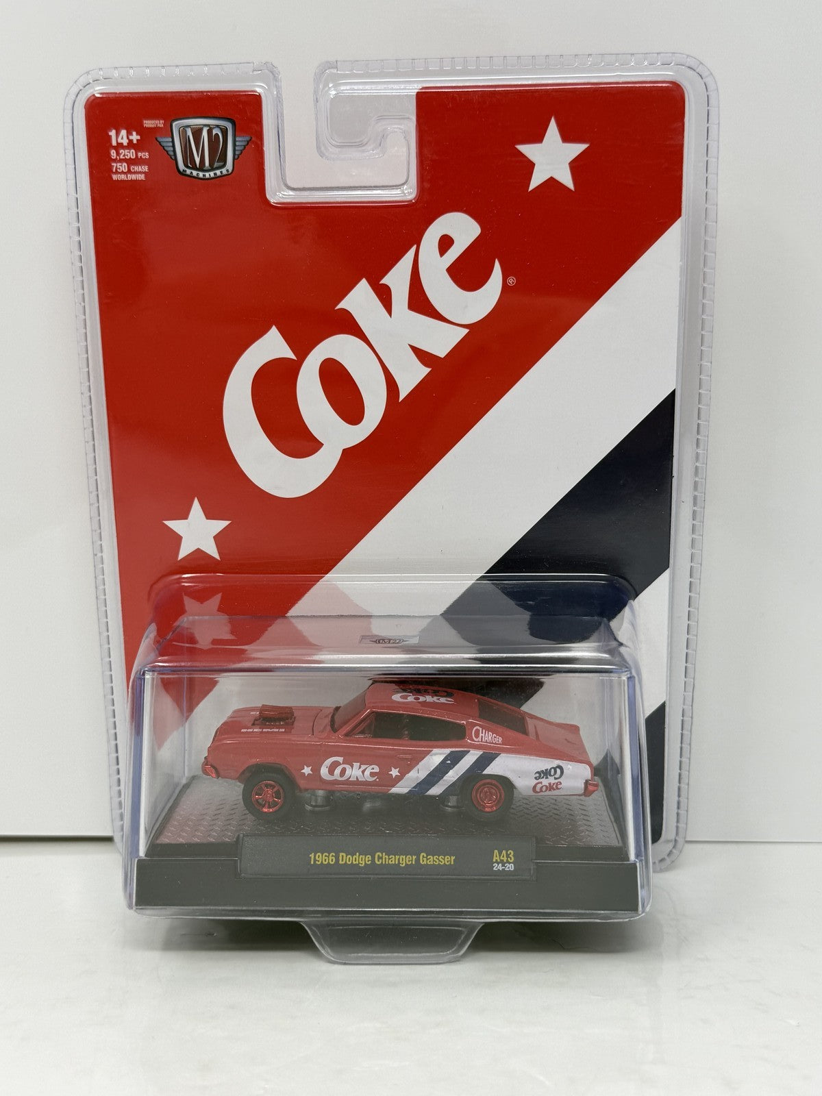 M2 Machines Coke 1966 Dodge Charger Gasser CHASE 1:64 Diecast Red
