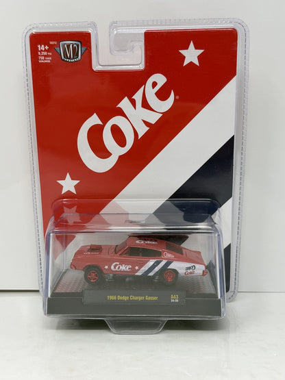 M2 Machines Coke 1966 Dodge Charger Gasser CHASE 1:64 Diecast Red