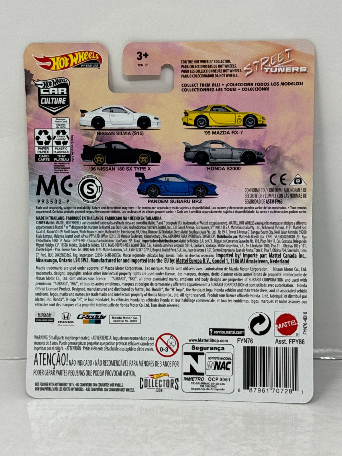 Hot Wheels Premium Street Tuners Pandem Subaru BRZ 1:64 Diecast